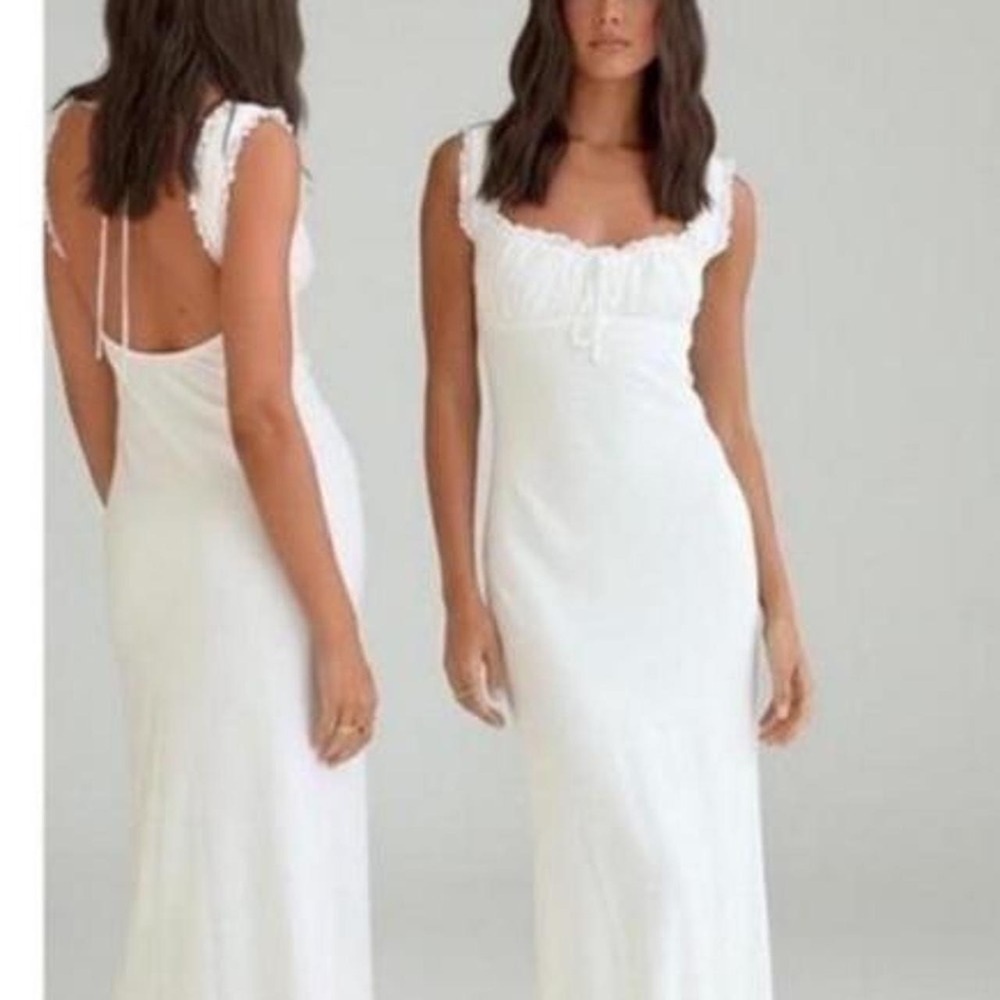 Princess Polly Lilibeth Maxi Linen Blend Dress
